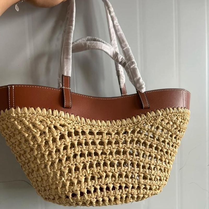 Women'S Raffia Bags - Брендовая полая тканая пляжная сумка, нишевая