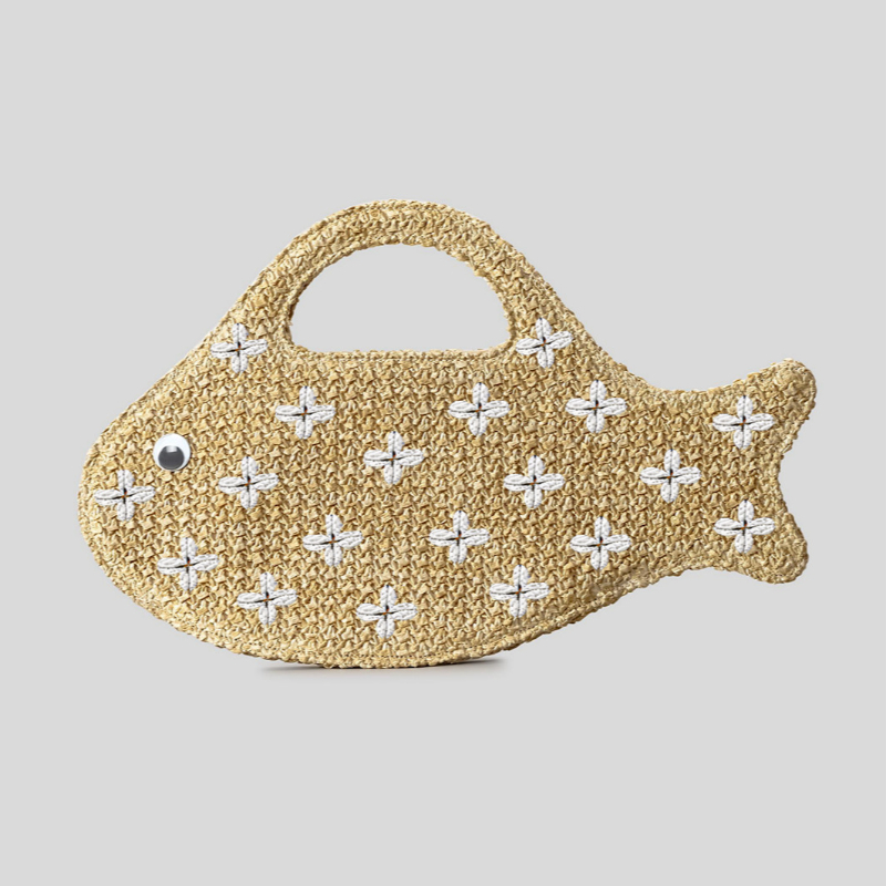 Вышитая сумка из рафии с рыбны – обзор и цена Women'S Raffia Bags