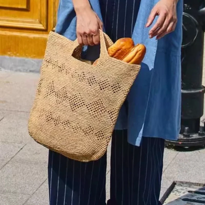Модная повседневная большая вм – обзор и цена Women'S Raffia Bags